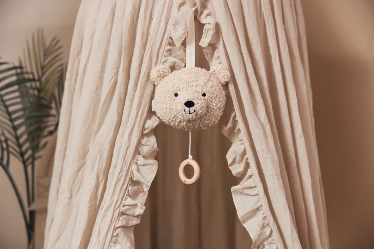 Jucărie cu pandantiv Jollein Music Teddy Bear Naturel cumpăra în Chișinau