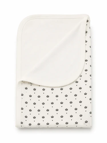 Пледик PernaMea Crown White & Black, 110x110 см купить в Кишиневе