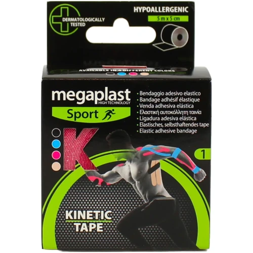 Пластырь Megaplast Sport Kinetic Tape Розовый 500x5 см купить в Кишиневе