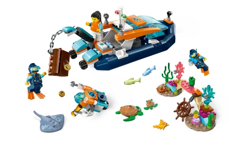 Конструкторы Lego City Explorer Diving Boat, 182 элементов купить в Кишиневе