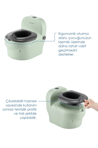 Oliță pentru copii cu sunete BabyJem Soft Green, 18 luni+ cumpăra în Chișinau