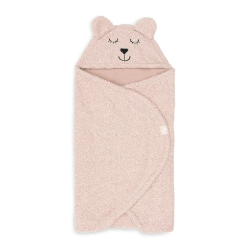 Pătură pentru înfășat Jollein Bear Boucle Wild Rose, 100x105 cm cumpăra în Chișinau