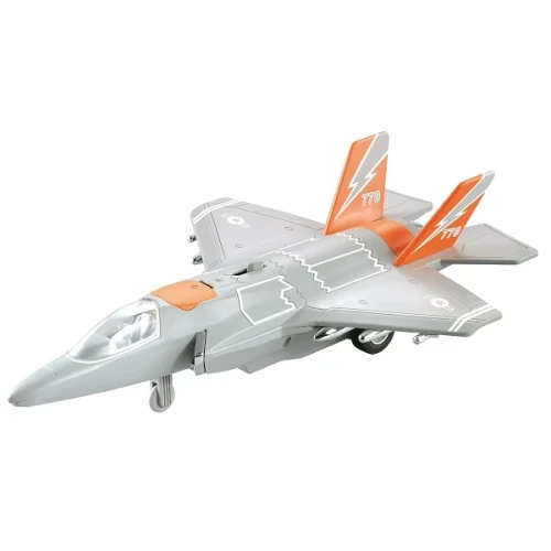 Самолет Wenyi Jet Fighter Orange с инерцией (свет/звук), масштаб 1:16 купить в Кишиневе