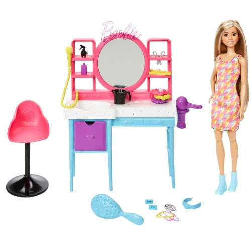 Papusa Barbie Hair Salon Playset cumpăra în Chișinau