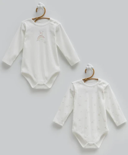 Body cu mânecă lungă Caramell Love Time Ivory, 2 buc. (12-18L) cumpăra în Chișinau