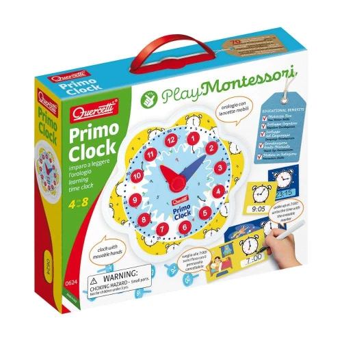 Логическая игра Quercetti Montessori Primo Clock купить в Кишиневе