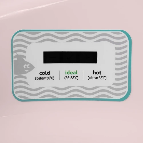 Cădiță anatomică cu termometru Kikkaboo Hippo Pink, 94 cm cumpăra în Chișinau