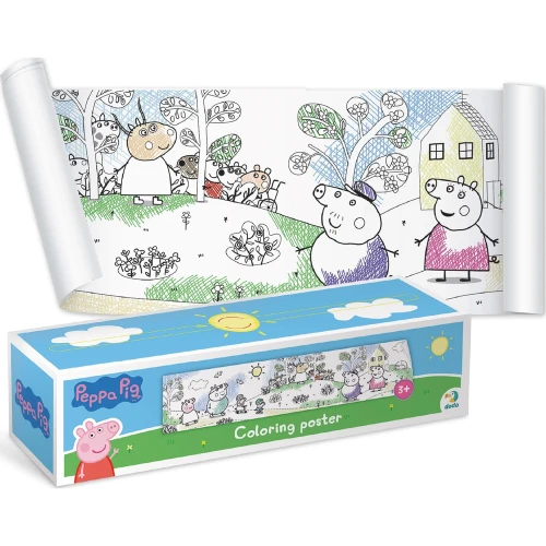 Постер-раскраска Dodo Peppa Pig «Прогулка с семьёй», 70 см купить в Кишиневе