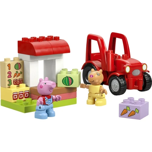 Set construcție Lego Duplo Peppa Pig Tractor And Market, 18 elemente cumpăra în Chișinau