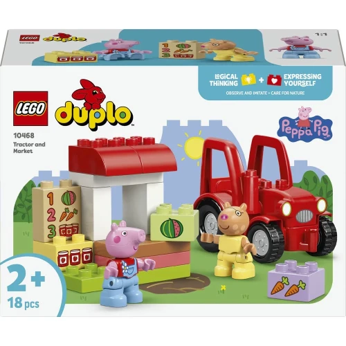 Set construcție Lego Duplo Peppa Pig Tractor And Market, 18 elemente cumpăra în Chișinau