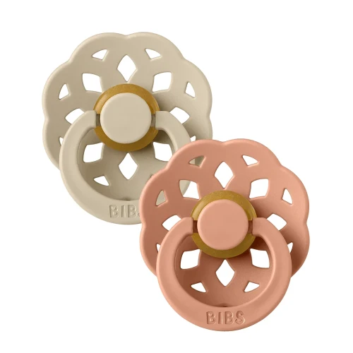 Suzetă rotundă din latex Bibs Boheme Vanilla & Peach (0-6 luni), 2 buc. cumpăra în Chișinau