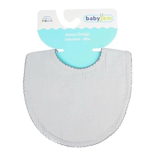 Муслиновый слюнявчик BabyJem Grey купить в Кишиневе
