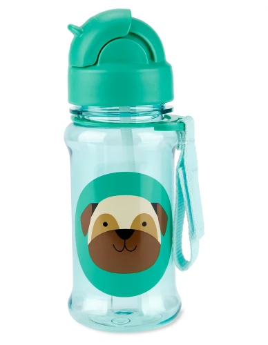 Cană cu pai Skip Hop Tritan Zoo Pug (12 luni+), 355 ml cumpăra în Chișinau