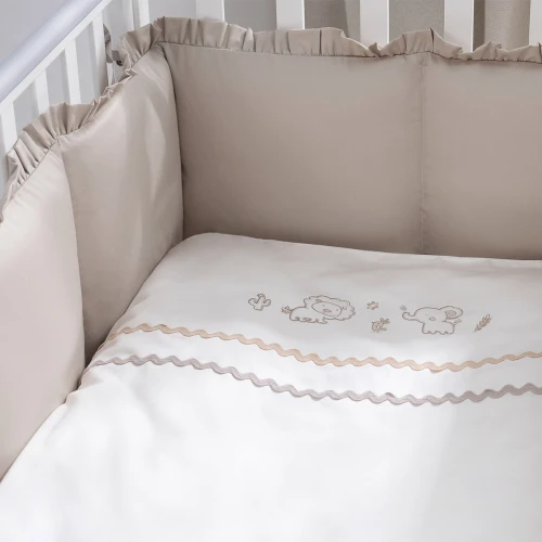 Lenjerie de patut Perina Toys Sateen Collection Bej (6 piese), 120x60 cm cumpăra în Chișinau