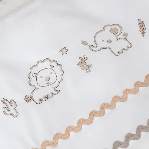 Lenjerie de patut Perina Toys Sateen Collection Bej (6 piese), 120x60 cm cumpăra în Chișinau