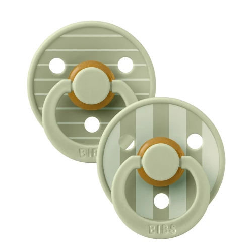 Suzeta rotunda din latex Bibs Studio Pin-Sage Mix (6-18 luni), 2 buc. cumpăra în Chișinau