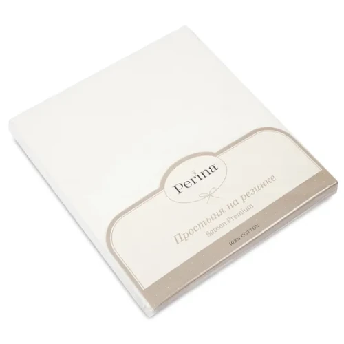 Cearsaf de pat pe elastic Perina Sateen Premium Oval Alb de lapte, 125x75 cm cumpăra în Chișinau