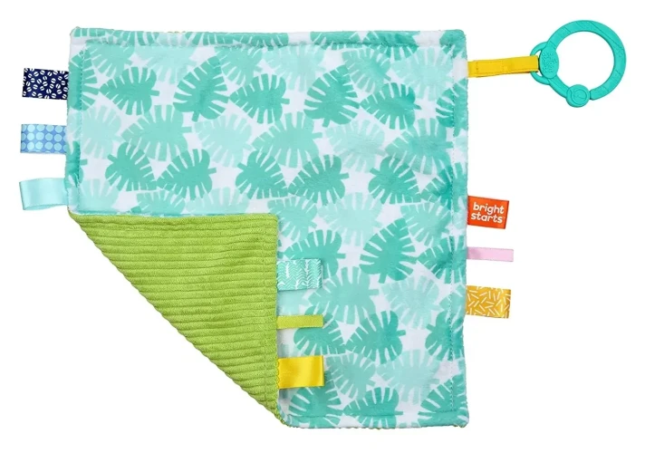 Păturică Bright Starts Little Taggies Tropic Turqouise, 30x30x1 cm cumpăra în Chișinau