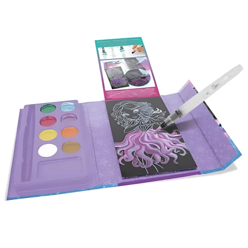 Набор для рисования Nebulous Stars Acuarela-to-Go с черными страницами, 8 шт. купить в Кишиневе