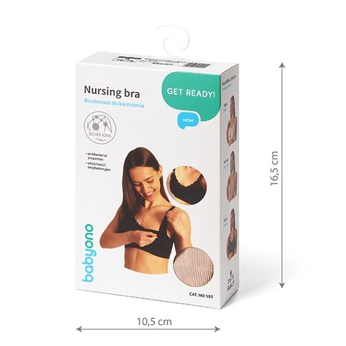 Бюстгальтер для кормления BabyOno White, размер C (75-80) купить в Кишиневе