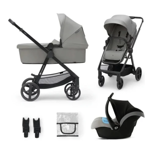 Cărucior 3 în 1 Kinderkraft Newly cu scoică auto Mink Pro, gri cumpăra în Chișinau