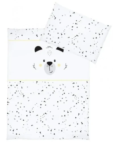 Комплект в кроватку (5 элементов) Klups Bear Black/White купить в Кишиневе
