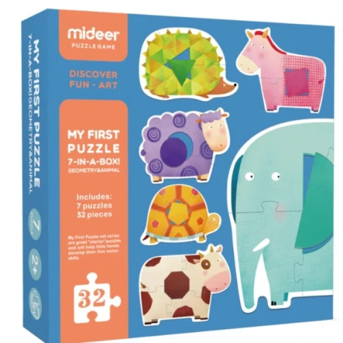 Puzzle Mideer Geometry&Animal, 32 elemente cumpăra în Chișinau