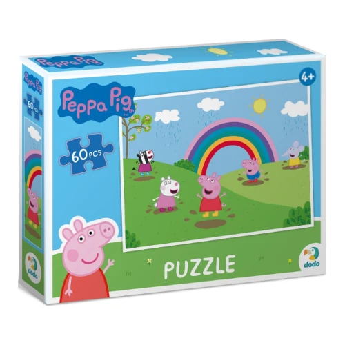 Puzzle Dodo Peppa Pig „Distracție în ploaie”, 60 elemente cumpăra în Chișinau