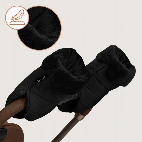 Рукавички на детскую коляску Lionelo Oli Black, 31x14 см купить в Кишиневе