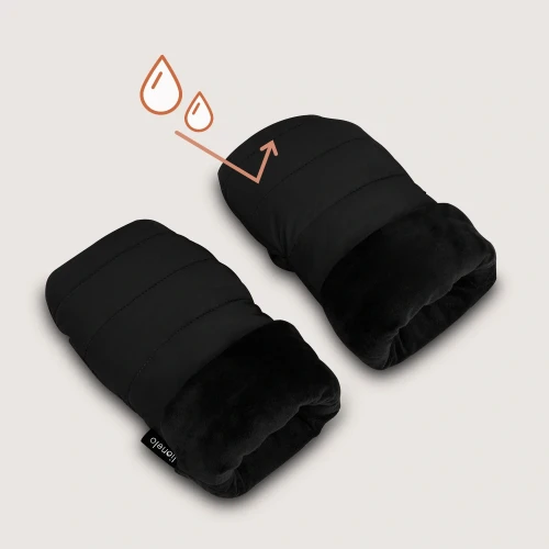 Рукавички на детскую коляску Lionelo Oli Black, 31x14 см купить в Кишиневе
