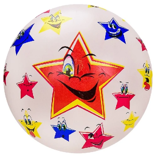 Резиновый мяч Essa Toys Sport Звёзды и Машинки 2 цвета, 22 см купить в Кишиневе