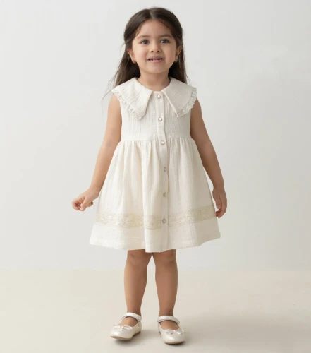 Платье без рукавов Mymio Beige & Ivory (6-9М) купить в Кишиневе