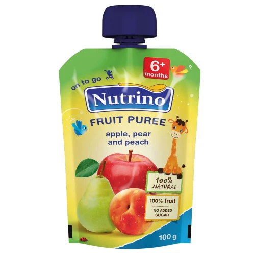 Piure Nutrino din mar-para-piersica (6 luni+), 100 g cumpăra în Chișinau