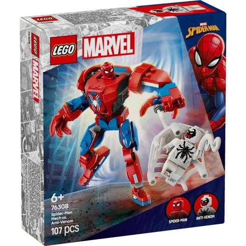 Конструкторы Lego Marvel Spider-Man Mech Vs. Anti-Venom, 107 элементов купить в Кишиневе