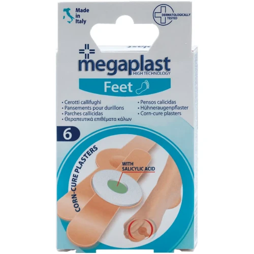 Пластырь Megaplast Feet Бежевый, 7.2x2 см, 6 шт купить в Кишиневе