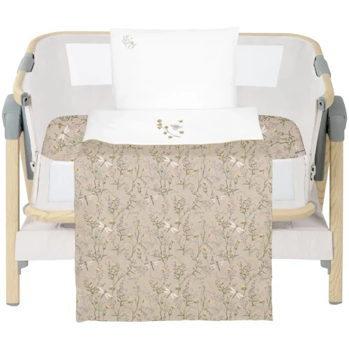 Lenjerie de patut KikkaBoo Secret Garden Beige (5 piese), 50x80 cm cumpăra în Chișinau