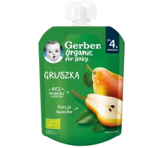 Пюре Gerber Organic Груша (4 мес+), 80 г купить в Кишиневе