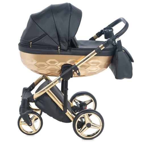 Коляска 2 в 1 Adamex Chantal Star Black Gold купить в Кишиневе