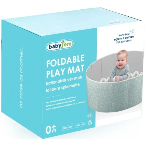 Игровой манеж BabyJem с 100 шариками Green купить в Кишиневе