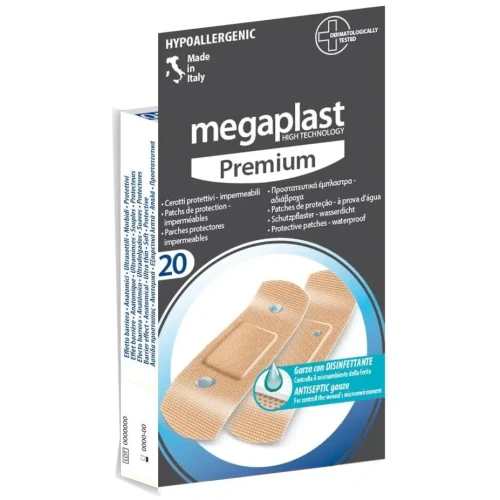 Пластырь Megaplast Premium PU Бежевый, 7x2 см, 20 шт купить в Кишиневе