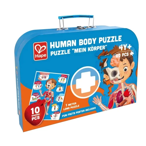 Puzzle Hape Corpul uman în cutie, 10 elemente cumpăra în Chișinau