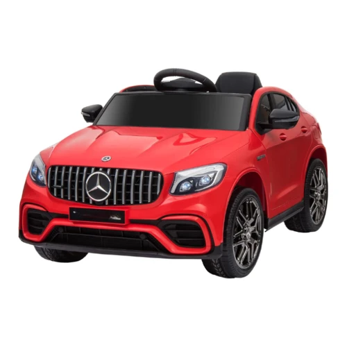 Электромобиль детский Mercedes-Benz AMG GLC 63S, 12V 7Ah, колеса EVA, с пультом, красный с черным купить в Кишиневе