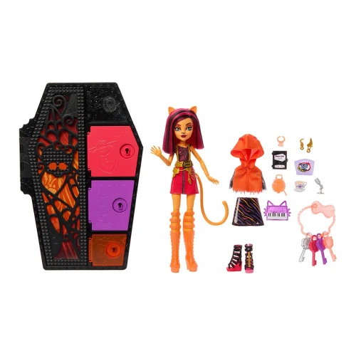Set de joacă Monster High Skulltimate Secrets Neon Frights, păpușa Toralei Stripe cumpăra în Chișinau