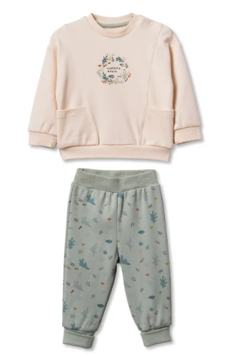 Set din 2 piese BabyCosy Ecru & Green (9-12L) cumpăra în Chișinau