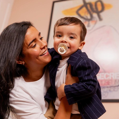 Пустышка круглая латексная Bibs Pin Ivory & Hush, 6-18 мес. купить в Кишиневе