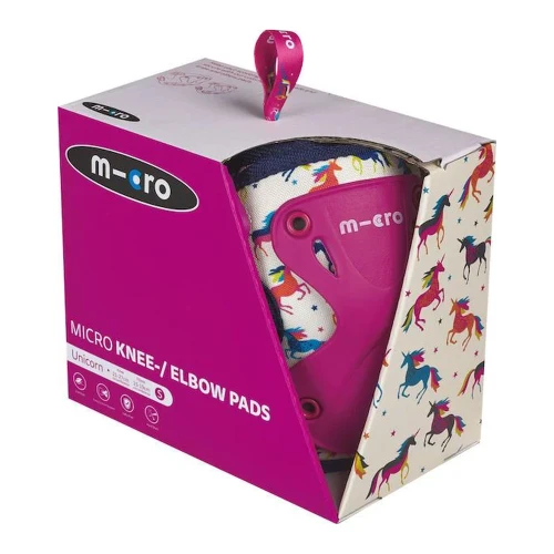Set de protecții pentru genunchi și coate Micro Unicorn S, roz cumpăra în Chișinau
