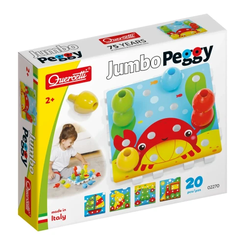 Мозаика Quercetti Jumbo Peggy, 20 элементов купить в Кишиневе