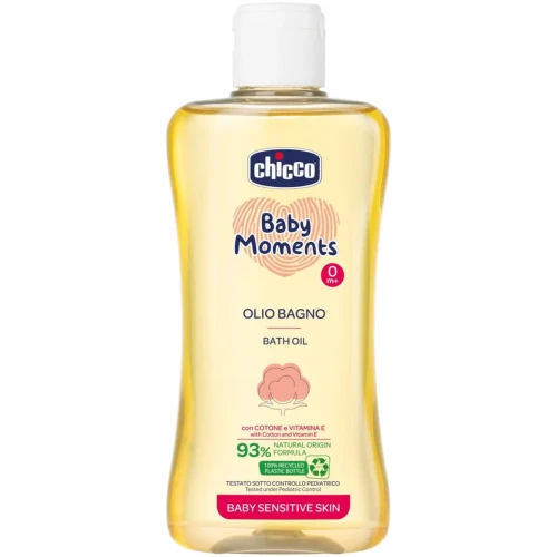 Детское масло для ванны Chicco Baby Moments Sensitive, 200 мл купить в Кишиневе