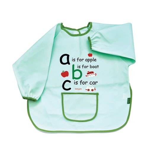 Фартук с рукавами для занятий BabyJem ABC, Зелёный купить в Кишиневе