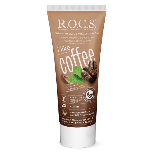 Зубная паста R.O.C.S. iLike Coffee (18 лет +) купить в Кишиневе